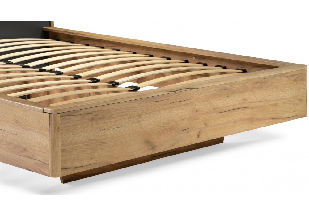 Полутораспальная кровать Клауд 140х200 парящая дуб крафт золотой / антрацит