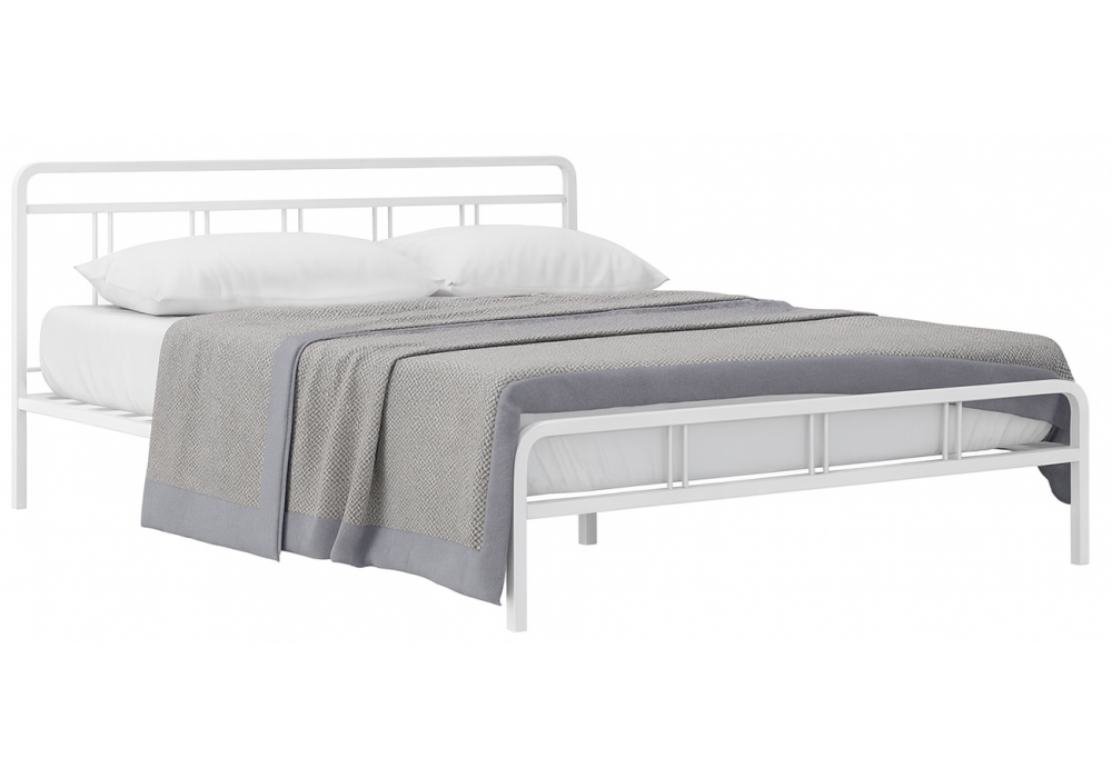 Полутораспальная кровать Рейк 140х200 белая
