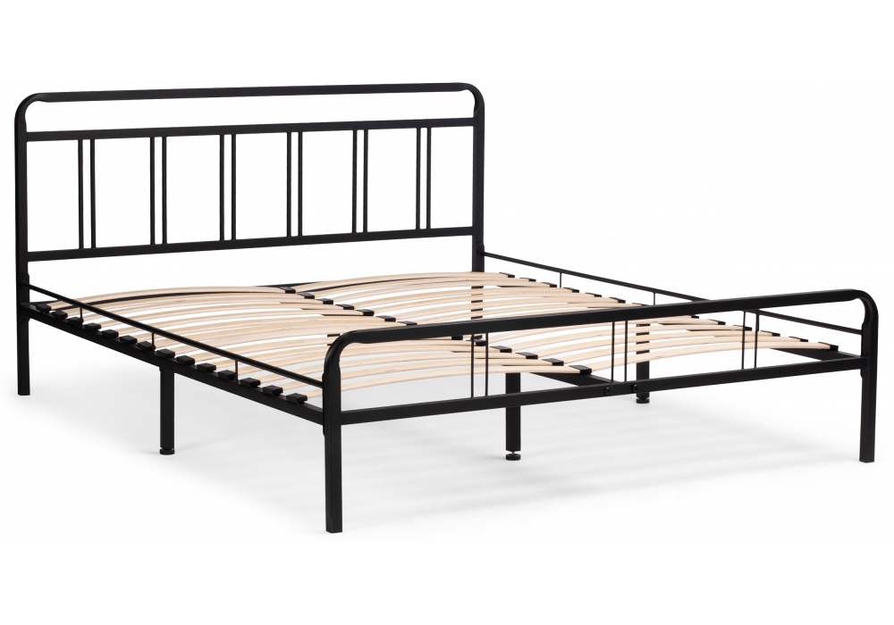 Полутораспальная кровать Рейк 140х200 черная