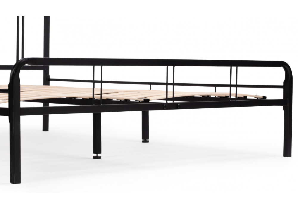 Полутораспальная кровать Рейк 140х200 черная