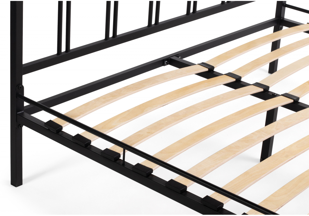 Полутораспальная кровать Рейк 140х200 черная