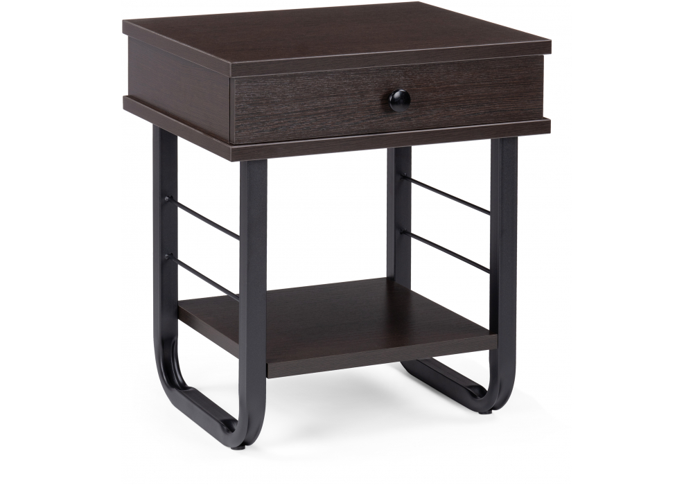 Прикроватная тумба Малгома черная / венге