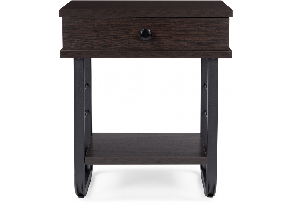 Прикроватная тумба Малгома черная / венге