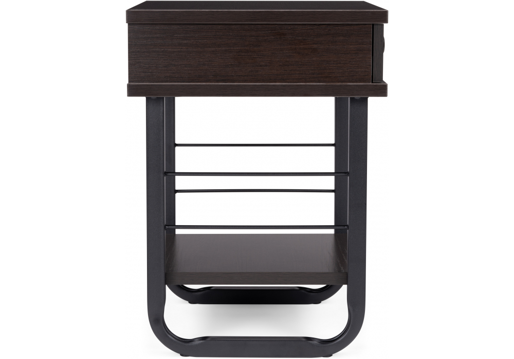 Прикроватная тумба Малгома черная / венге