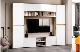 Шкаф Широн 800 графит серый / дуб крафт золото