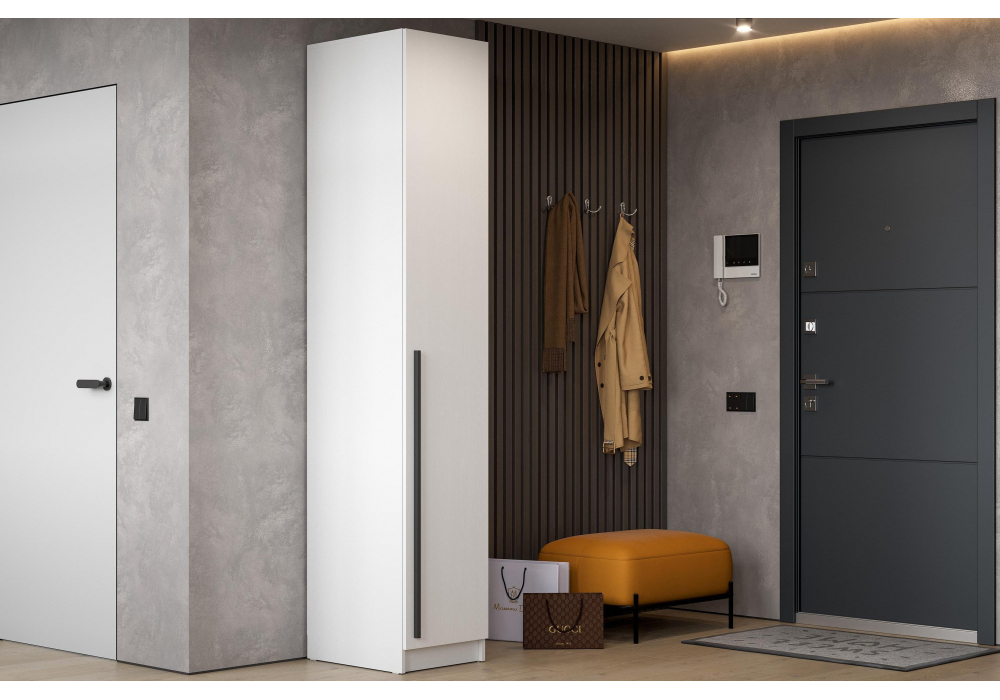 Шкаф Бирма ШК-400 белое дерево / белое дерево