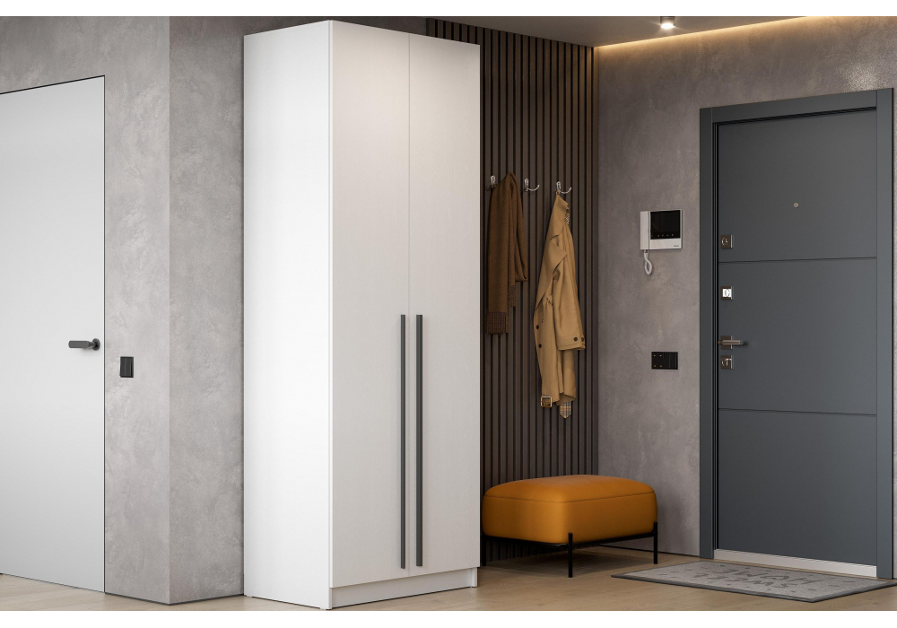 Шкаф Бирма ШК-800 белое дерево / белое дерево