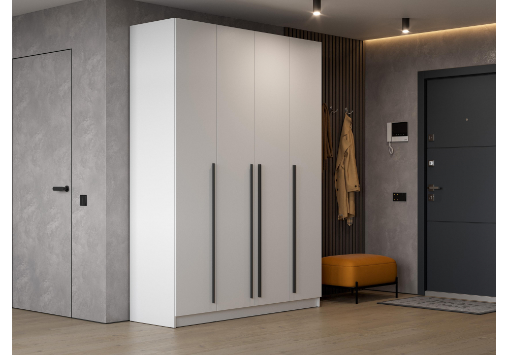 Шкаф Бирма ШК-1600 белое дерево / белое дерево