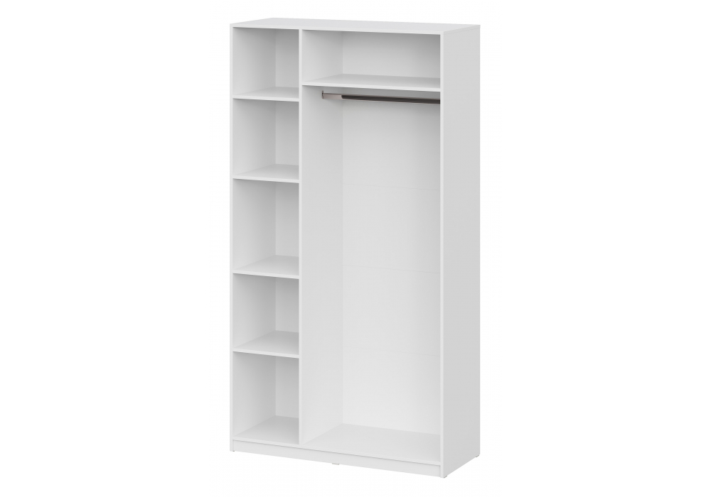 Шкаф Даиго с антресолью белый текстурный комплектация 2