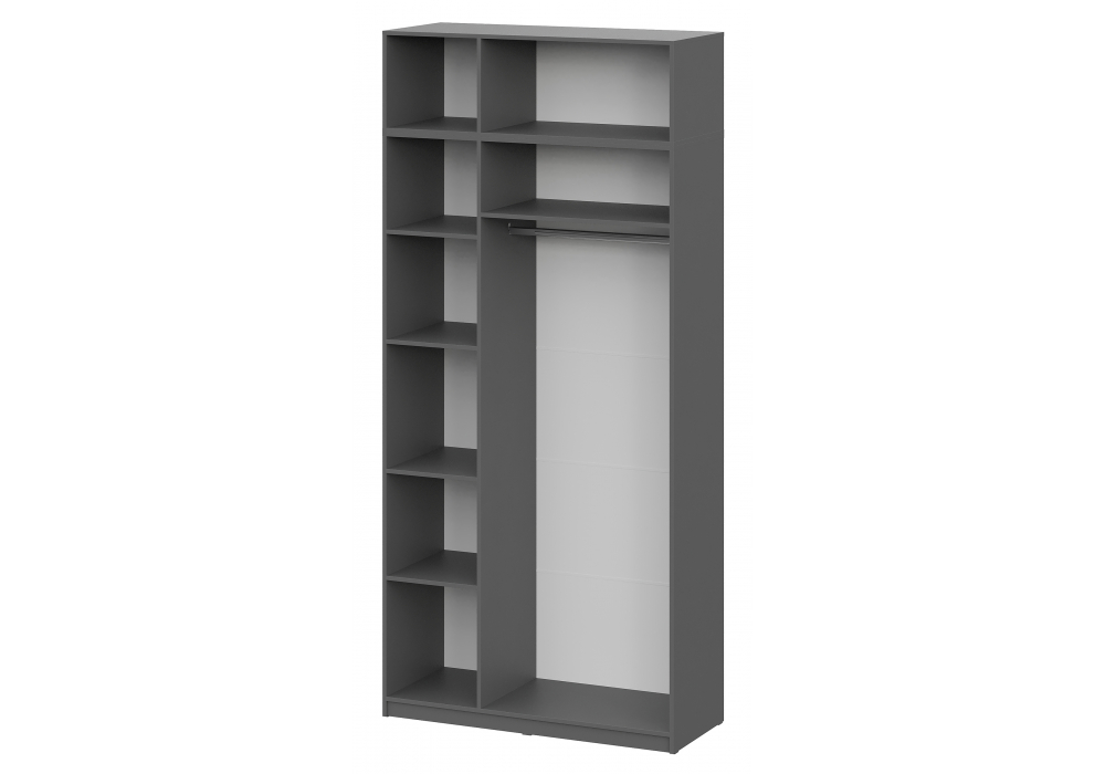 Шкаф Даиго с антресолью графит серый комплектация 2