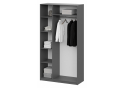 Шкаф Даиго с антресолью графит серый комплектация 2