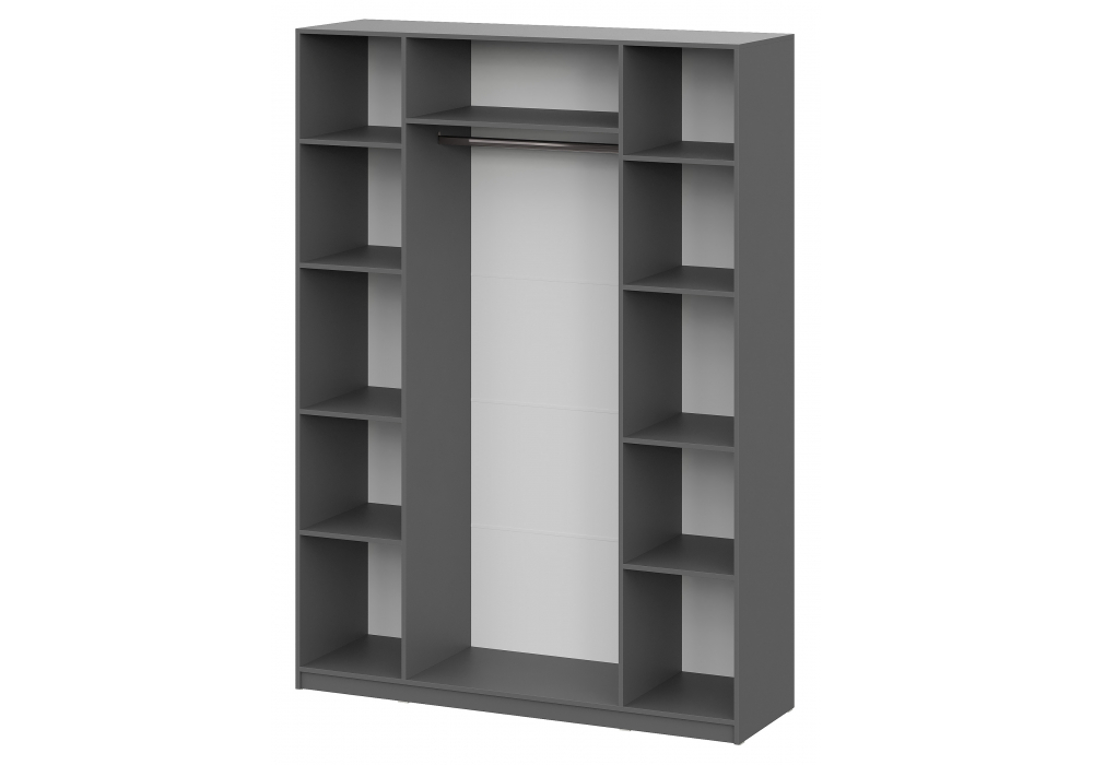 Шкаф Даиго с антресолью графит серый комплектация 3