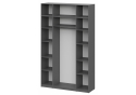 Шкаф Даиго с антресолью графит серый комплектация 3