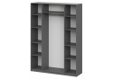 Шкаф Даиго с антресолью графит серый комплектация 3