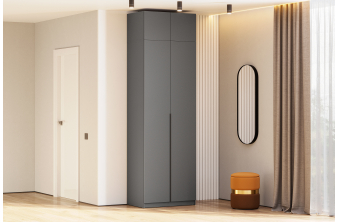 Шкаф Даиго с антресолью графит серый комплектация&nbsp;1