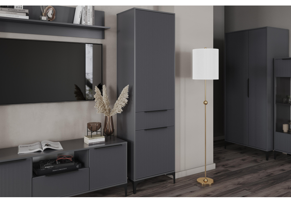 Шкаф Иадама графит / графит софт