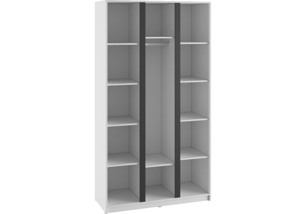 Шкаф Кассий 120 3-х ств белый