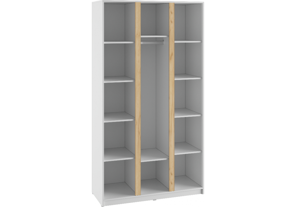 Шкаф Кассий 120 3-х ств белый