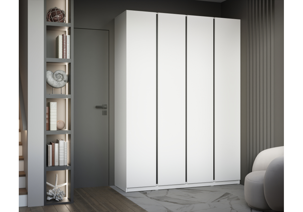 Шкаф Кассий 160 4-х ств белый