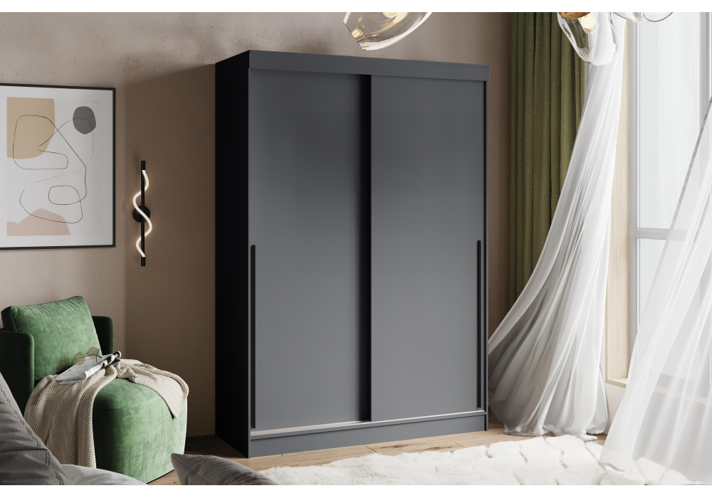 Шкаф-купе Айвор 1,5 м графит