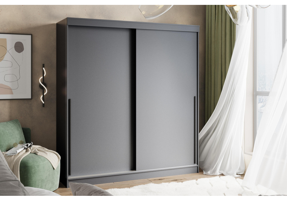 Шкаф-купе Айвор 2,0 м графит