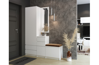 Шкаф Даиго двухстворчатый графит серый