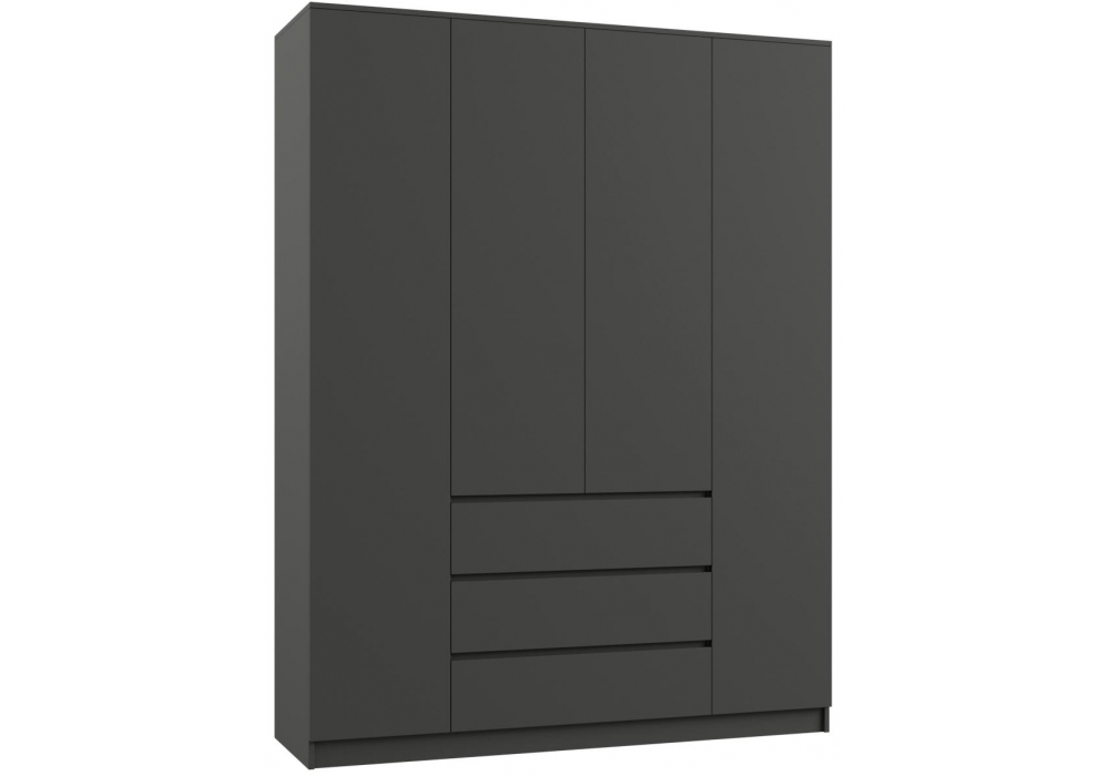 Шкаф Мадера ЛДСП графит новый