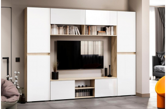 Шкаф Широн 800 графит серый / дуб крафт золото