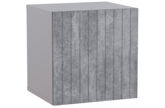 Шкаф навесной Эннис белый / бетон светлый