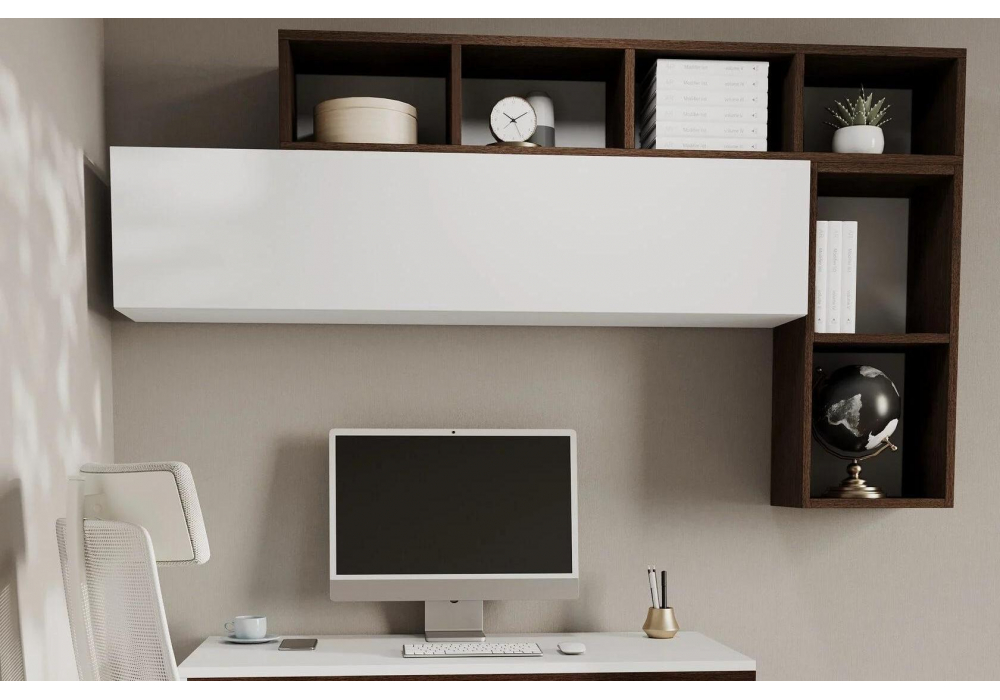 Шкаф навесной Модена белый