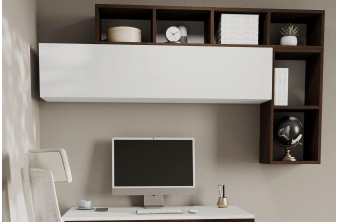 Шкаф Элла ШК 05 белый / дуб крафт золото