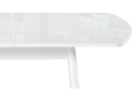 Стеклянный стол Бейкер 120(152)х70х75 белый