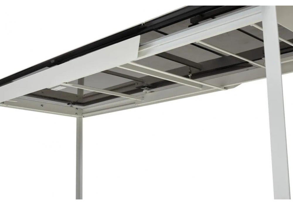 Керамический стол Cremona 140 matte statuario белый мрамор матовый / белый