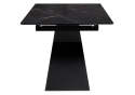 Стеклянный стол Денхольм 240(290)х100х75 обсидиан / черный