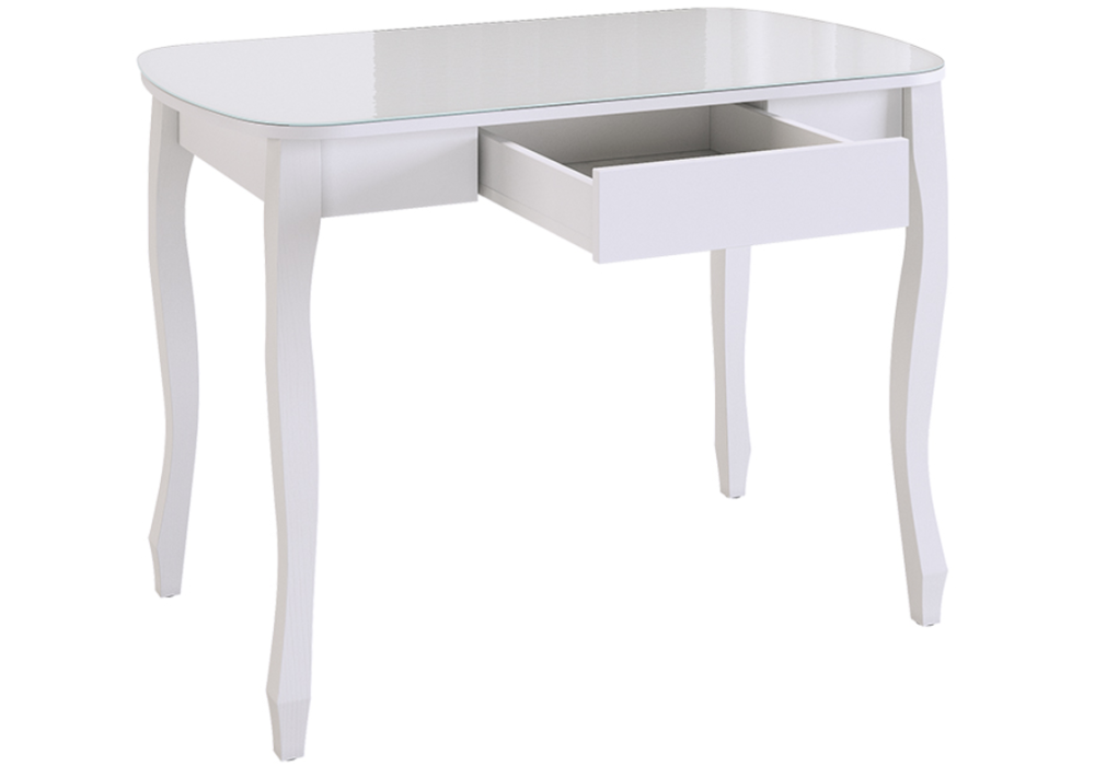Стеклянный стол Экстра 1 белый / белый