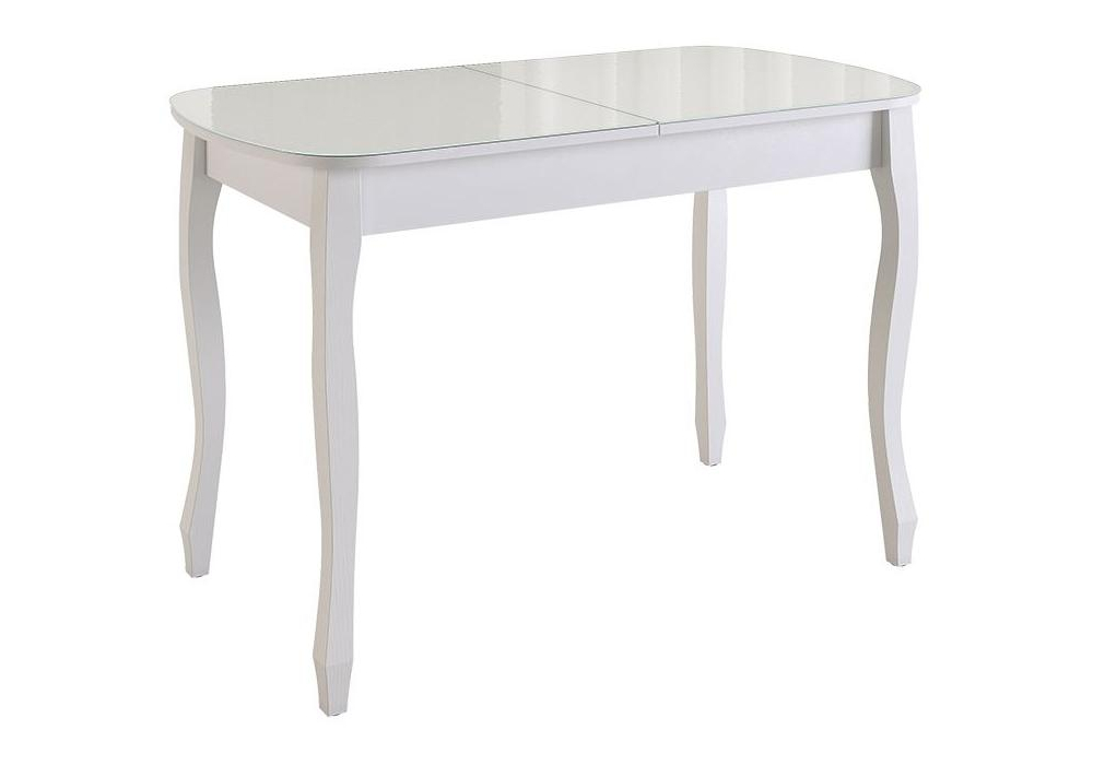 Стеклянный стол Экстра 2 белый / белый