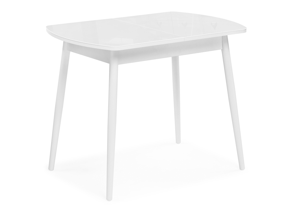 Стеклянный стол Калверт белый