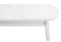 Стеклянный стол Калверт белый