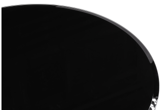 Стол на тумбе Иматра 140(180)х80х76 черный мрамор / черная шагрень / камень