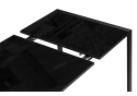 Стеклянный стол Линдисфарн 120(170)х80х75 черный