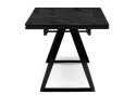 Стеклянный стол Маккарти 160(220)х90х75 дарк / черный