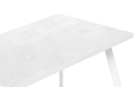 Стеклянный стол Маккензи 120(150)х70х77 белый