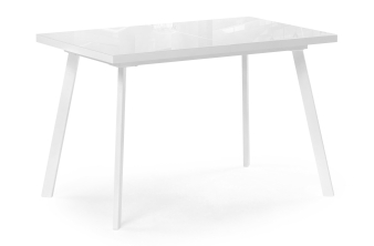 Стеклянный стол Маккензи 120(150)х70х77 белый