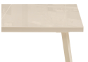 Стеклянный стол Маккензи 120(150)х70х77 Маккензи кремовый