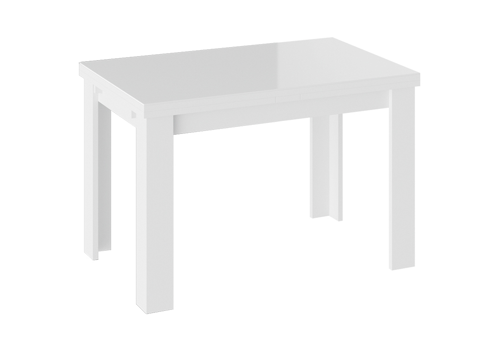 Стеклянный стол Норман тип 1 белый / стекло белый глянец