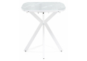 Стеклянный стол Тамаса 120(150)х70х76 белый