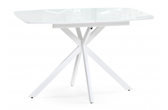 Стеклянный стол Тамаса 120(150)х70х76 белый