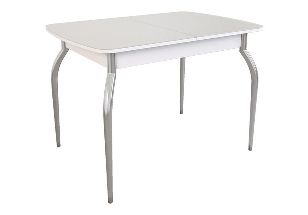 Стеклянный стол Танго белый / белый