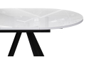 Стеклянный стол Трейси 110(150)х100х75 белый / черный