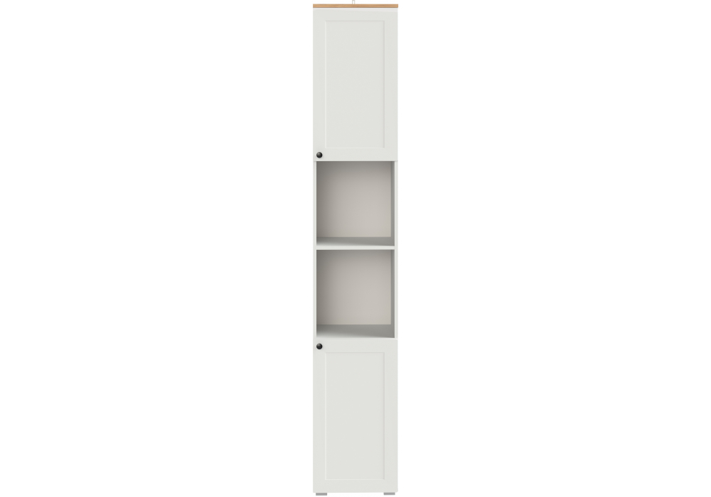 Стеллаж Опра белый шагрень / дуб золотой craft
